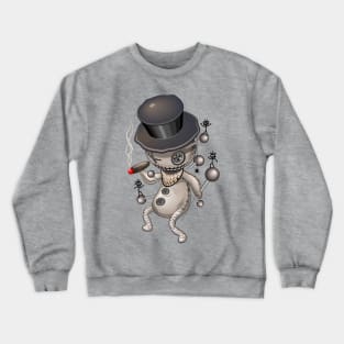 Voodoo Doll Spooky Dancing Character Crewneck Sweatshirt